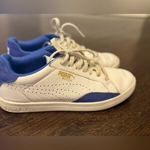 Puma White and Blue Match Sneakers - women’s size 6.5